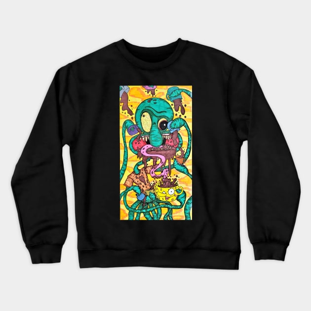 Caffeine Crewneck Sweatshirt by nannonthehermit